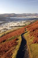 06-1586 View West from the Footpath on Blencathra with Valley Frost.